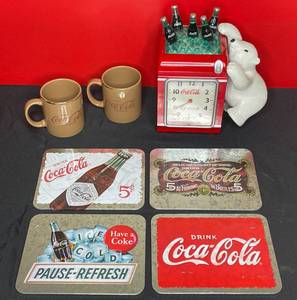 lot 127 image: BASEMENT - Vintage Coca-Cola Themed Collectibles Lot