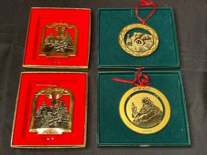 lot 172 image: BASEMENT - Lot of 4 Coca-Cola Collectible Christmas Ornaments