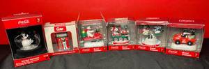 lot 186 image: BASEMENT - Coca-Cola Holiday Ornament Collection - Set of 6