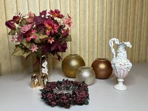 lot 108 image: MAIN - Lot of Decorative Vases & Candle Holders