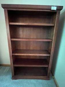 lot 300 image: MAIN - Solid Wood 5-Shelf Bookcase