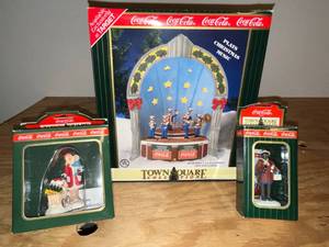 lot 30 image: BASEMENT - Coca-Cola Town Square Collection Christmas Decor Lot