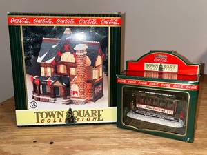 lot 48 image: BASEMENT - Coca-Cola Town Square Collection Decorative Buildings & Accessories