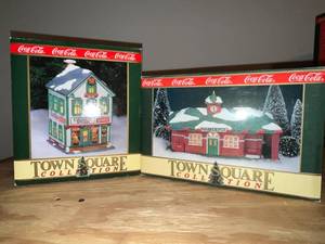 lot 53 image: BASEMENT - Coca-Cola Town Square Collection General Store & Train Depot