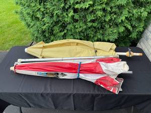 lot 302G image: Lot of 2 Outdoor Umbrellas