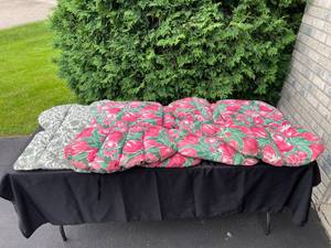 lot 312 image: GARAGE - Floral and Damask Pattern Outdoor Cushions Lot