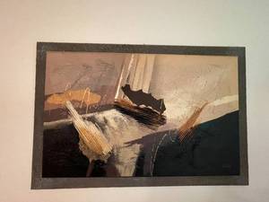 lot 347 image: MAIN - Abstract Framed Painting by Artist