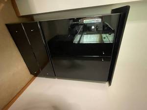 lot 351 image: MAIN - Black Lacquer Armoire with Drawers