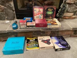 lot 419 image: BASEMENT - Mixed Lot of Board Games, Computer Games, and Various Items