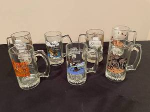 lot 427 image: BASEMENT - Schmidt Beer Collector Series Glass Mugs - Set of 7