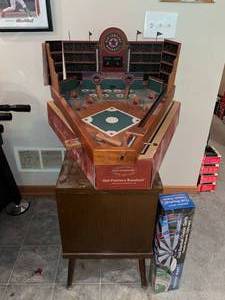 lot 439 image: BASEMENT - Old Century Baseball Tabletop Game with Sharper Image Dual Baseball Classic Darts