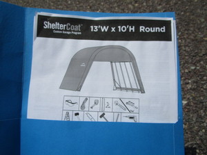 lot 34 image: 13x10 Shelter Coat Car Port Frame (needs tarpplastic shell)