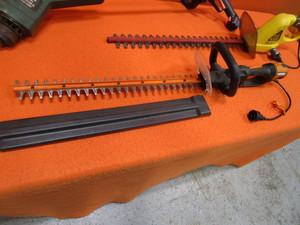 lot 113 image: Electric Hedge Trimmers & Weed Eater