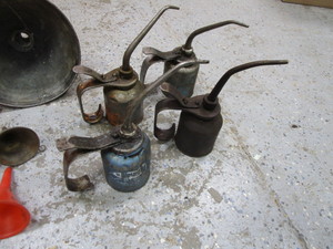 lot 169 image: Funnels & Oil Cans