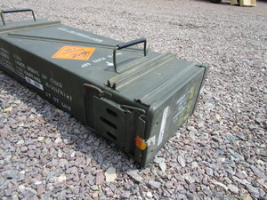 lot 40 image: Steel Military Ammo Box 6x11x32