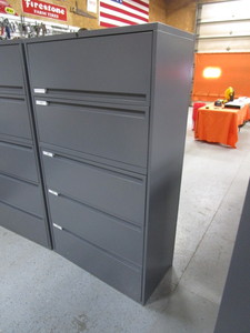 lot 205 image: (2) Lateral File Cabinets 18x36x65 (make excellent shopgarage storage)