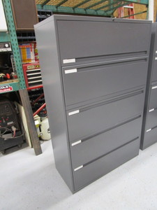 lot 211 image: (2) Lateral File Cabinets 18x42x65 (make excellent shopgarage storage)