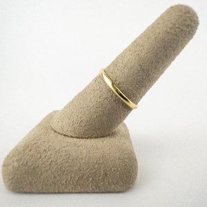 lot 62 image: PAZ Israel Simple Thin Vermeil Band. Size 8 - 8.25.