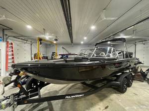 lot 2 image: 2023 Polarkraft Kodiak Pro 200 Fishing Boat With 200 hp Honda Outboard and Tandem Axle Trailer