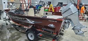 lot 12 image: 2023 Polarkraft Model Frontier 165 WT Fishing Boat , Motor, Trailer Package