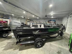 lot 14 image: 2022 Polarkraft Model Frontier 189 WT Jump Fishing Boat, Motor and Trailer Package