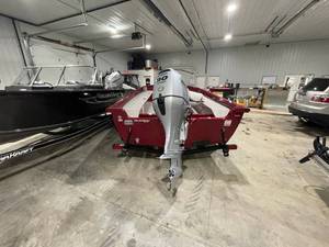 lot 16 image: 2022 Polarkraft Model Outlander 186T Tiller Fishing Boat, Motor and Trailer Package