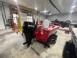 lot 17 image: 2022 Polarkraft Model Outlander 165T Tiller Fishing Boat, Motor and Trailer Package