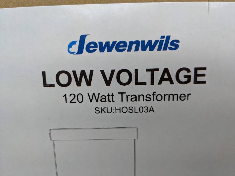 lot 74A image: New DEWENWILS 120 Watt Low Voltage Landscape Transformer S