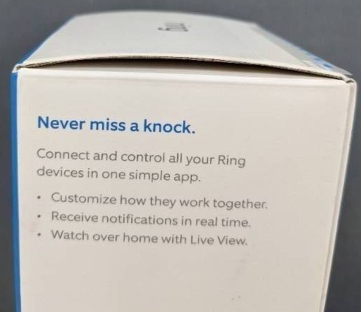lot 13B image: Brand New Ring Doorbell 3 Camera $129.95 Retail Y