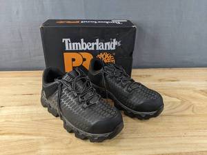 lot 71D image: Timberland Powertrain Sport Alloy Safety Toe Boots Mens Size 10.5 Black L
