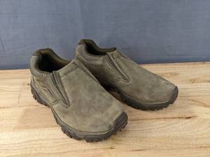 lot 31A image: New Merrill MOAB Adventure Moc Shoes Mens Size 9 Brownish Grey L