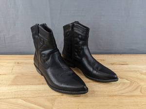 lot 110 image: Mysoft Western Cowboy Ankle Boots Womens 9.5 Black L