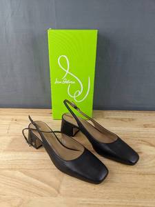 lot 102 image: Brand New Sam Edelman Terra Leather Womens 7.5 Shoes Black L