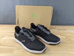 lot 43 image: Puma Ignite Elevate Disc Waterproof Golf Shoes Mens Size 10 Black L