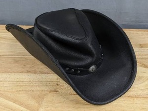 lot 31 image: Brand New Minnetonka Silverton Dude Hat Unisex Large Black $67.95 Retail N