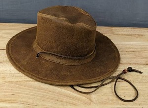 lot 20D image: Brand New Minnetonka The Aussie Brown Hat Womens Small $64.95 Retail N