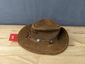 lot 76 image: New Minnetonka Buffalo Nickel Hat Brown Unisex Small $67.95 Retail N