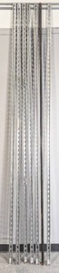 lot 121 image: (6) Galvanized Strut 10 H and (1) Black Pipe V