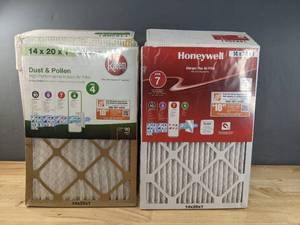 lot 117 image: Brand New Rheem & Honeywell Air Filters, 14x20x1 V