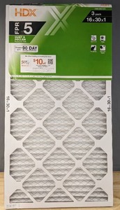 lot 168 image: New (9) HDX FPR5 Air Filters 16x30x1 V
