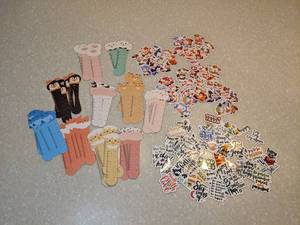 lot 414 image: 50 New Baby Cow Stickers 50 New Uplifting Stickers 52 New Animal Print 5 Rulers P