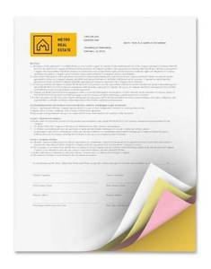 lot 14A image: 7 Brand New Xerox Bold Digital Carbonless Paper Letter Reams - 8 12 x 11 WhiteCanaryPinkGoldenrod 3500 Sheets N