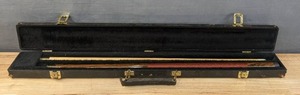 lot 77D image: Schmelke 2-Piece Pool Cue with Hard Sheel Case V