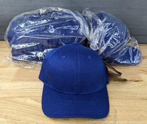 lot 101B image: 17 Brand New Yupoong FlexFit Royal Blue Hats Extra SmallSmall A