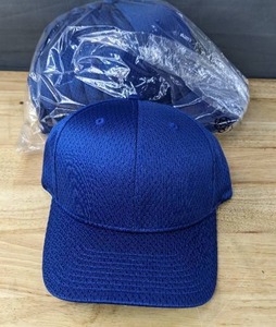 lot 38A image: 19 Brand New Yupoong Classics Velcro Royal Blue Hats OSFM A