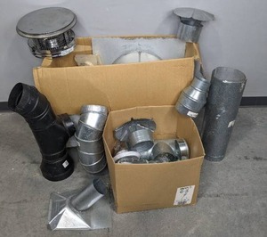 lot 158 image: Variety of Venting, Chimney and HVAC Items V