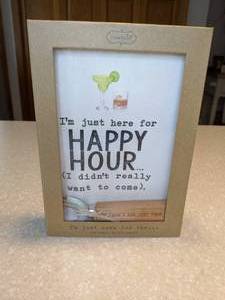 lot 418 image: Brand New Mudpie Tea Towel and Bottle Opener Im Just Here For Happy Hour P