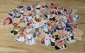 lot 54B image: 50 Brand New Family Guy Stickers TV Stewie Peter Lois Meg Cleveland Quagmire Brian N