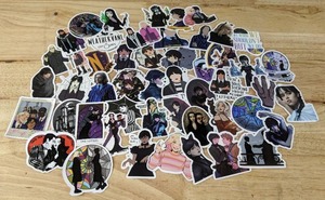 lot 75C image: 50 Brand New Addams Family Stickers Wednesday Jenna Ortega N