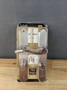 lot 110A image: New Wright Serenade Mortise Storm Door Lever, Satin Nickel V